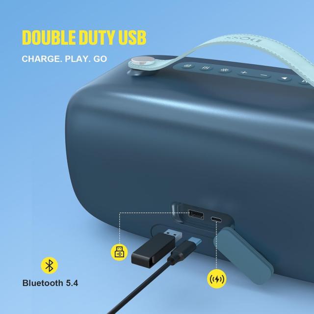 DOSS Extreme Boom Pro D300 bluetoothスピーカー ワイヤレス 80W 大音量 20時間再生 3つのEQモード IPX6防水 ポータブル ブルートゥース_8