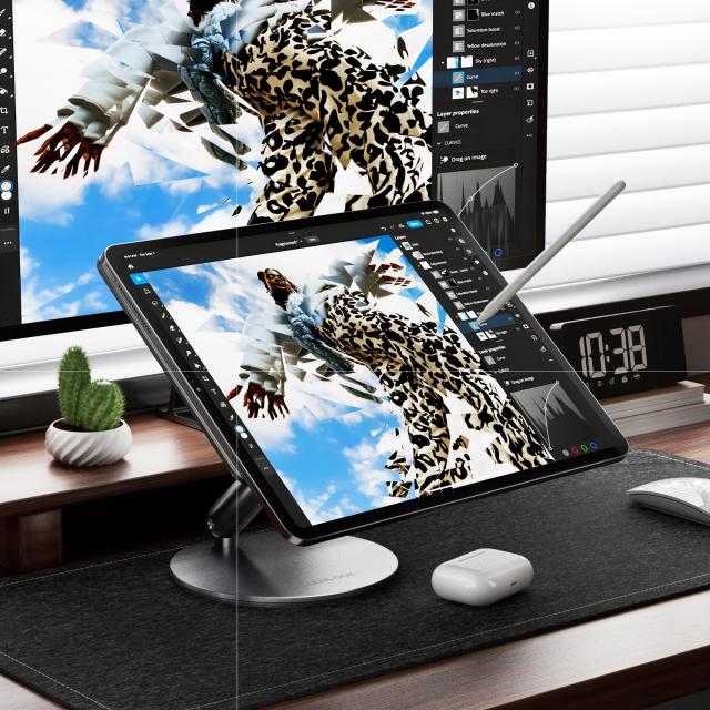 LULULOOK 360°回転マグネット式ワイヤレス充電スタンド｜iPad Pro 13