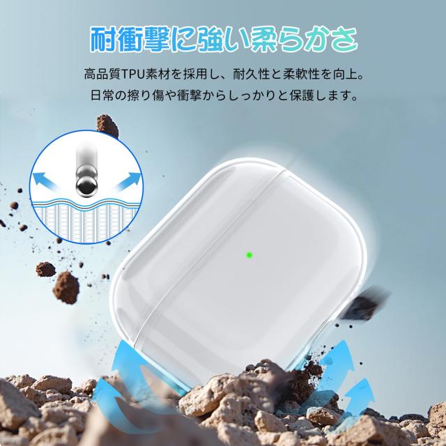 Sungale AirPods Pro 第3世代 ケース 2025対応 TPU 保護カバー Airpods