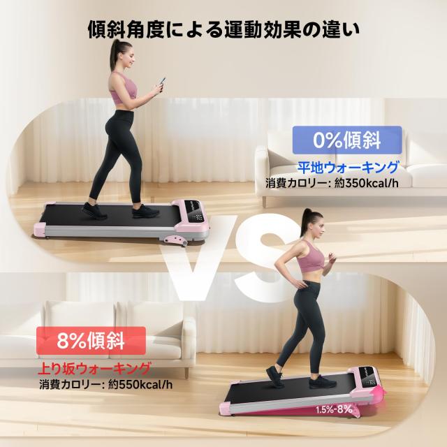 RHYTHM FUN ルームランナー【2025新型・本体わずか18kg】 家庭用 静音設計 最大8％傾斜対応 ウォーキングマシン ランニングマシン アプリ RHYTHM FUN ルームランナー【2025新型・本体わずか18kg】 家庭用 静音