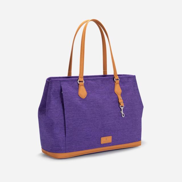 nordace パープル キャンバス トートバッグ　大容量 Nordace Siena Pro Tote Plus - 広々とした15インチのラップトップ