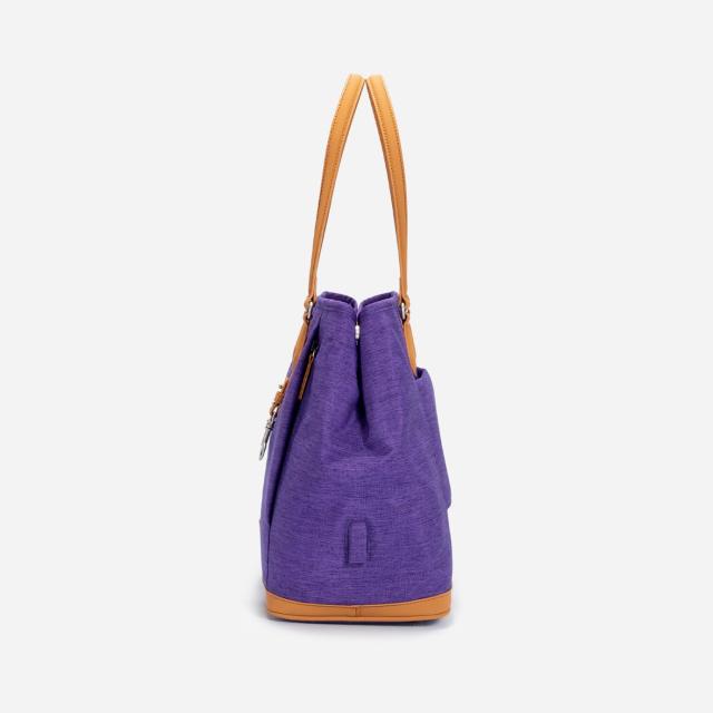 nordace パープル キャンバス トートバッグ　大容量 Nordace Siena Pro Tote Plus - 広々とした15インチのラップトップ