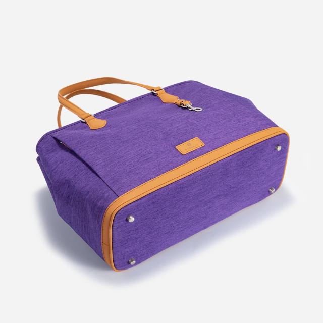 nordace パープル キャンバス トートバッグ　大容量 Nordace Siena Pro Tote Plus - 広々とした15インチのラップトップ