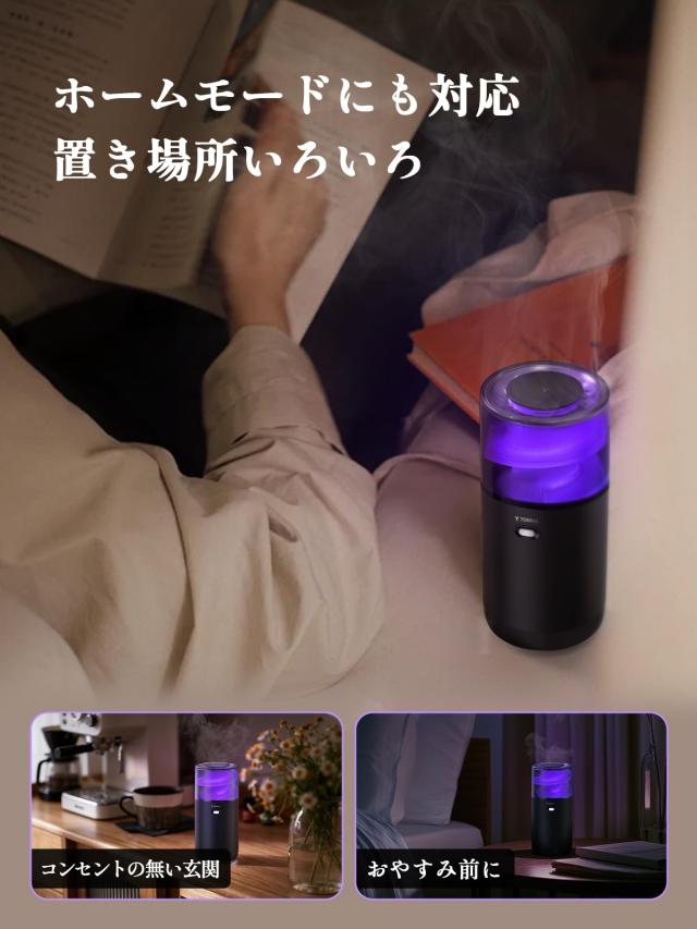 【2026新登場ビジュアル式】TORRAS CF18 車 ディフューザー｜固体精油 磁気吸着式｜詰まりなし 液漏れなし 長持ち｜自動ON/OFF コードレ_6