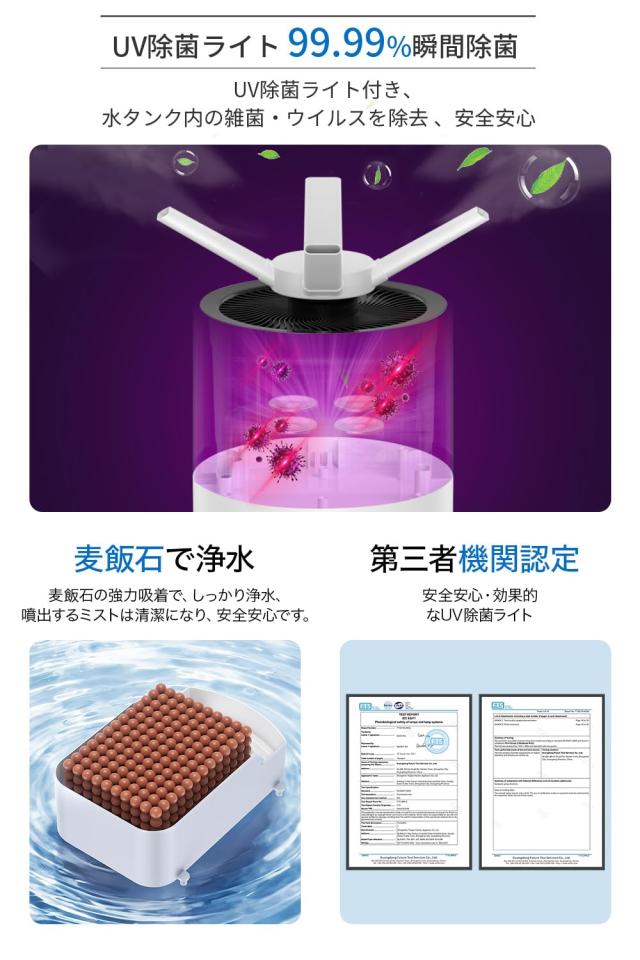 加湿器 大容量 業務用 【28L大容量&ECO湿度設定&マイナスイオン】 家庭