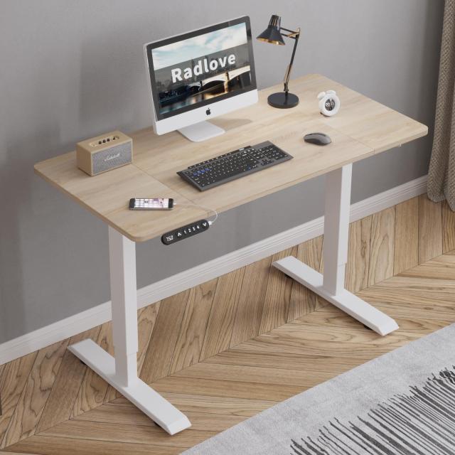 Radlove デスク 昇降式 パソコンデスク ゲーミングデスク 机 電動昇降式スタンディングデスク パソコンラック PCデスク つくえ 高さ調節
