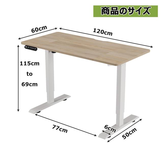 Radlove デスク 昇降式 パソコンデスク ゲーミングデスク 机 電動昇降式スタンディングデスク パソコンラック PCデスク つくえ 高さ調節