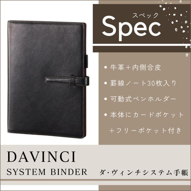レイメイ藤井 システム手帳 ダヴィンチ 本革 A5 ブラウン DA1387C_2