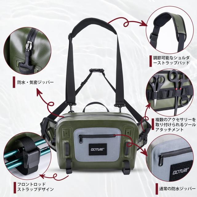 Goture テンカラロッドセット 渓流竿 3.6m アクセサリー12個 防水バッグ テンカラロッド テンカラ竿 釣り セット 軽量 炭素繊維【テンカ