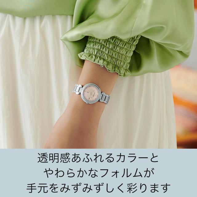 [CITIZEN] 腕時計 xC (電波時計/防水/シンプル) ES9460-88W 軽量 チタン 光発電エコ・ドライブ レディース ビジネス アナログ ギフト シ_5