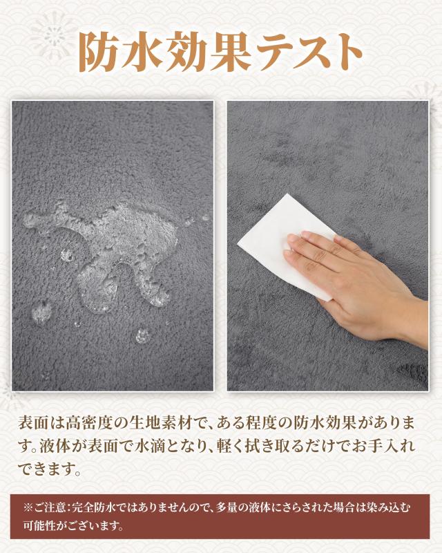 Huloo Sleep 極厚3.5cm 低反発ラグマット 厚手 クッション カーペット 防音 すべり止め 珊瑚絨毯 リビング/子供部屋用 撥水加工 無地 ダ_3