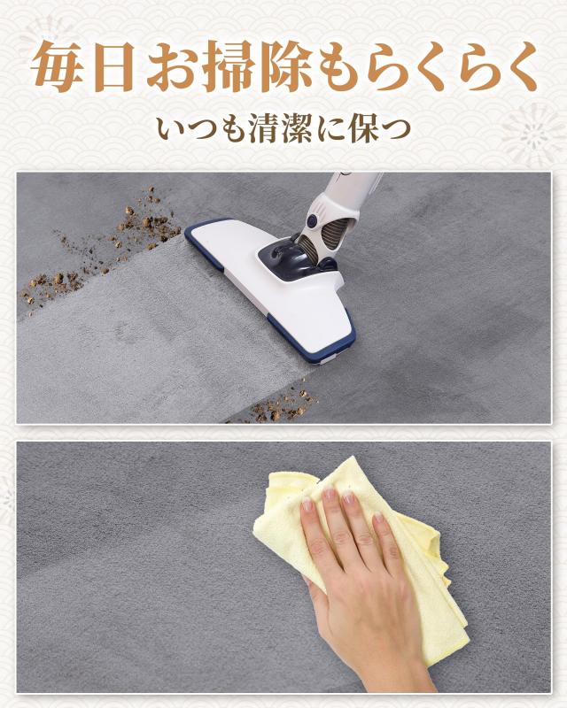 Huloo Sleep 極厚3.5cm 低反発ラグマット 厚手 クッション カーペット 防音 すべり止め 珊瑚絨毯 リビング/子供部屋用 撥水加工 無地 ダ_6