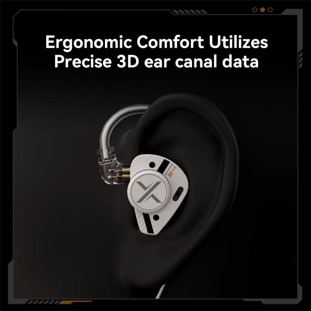 ooopusX Op.24 2DD+4BA ハイブリッドインイヤーヘッドホン HiFi 有線モニターイヤホン ワンダイヤル付き (3.5mm マイクなし)