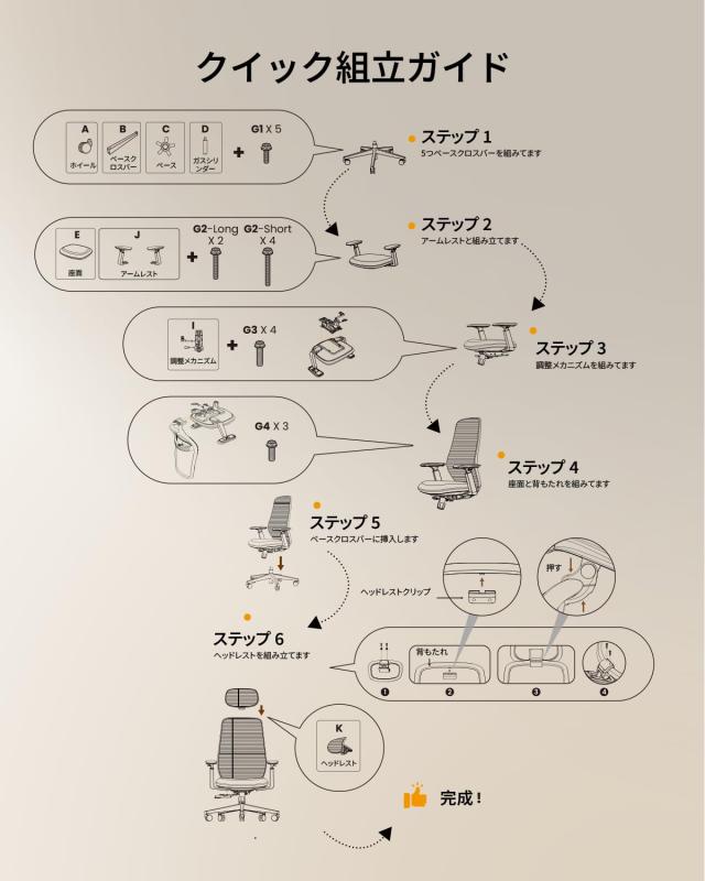 ProtoArc EC200 オフィスチェア 人間工学椅子 座面スライド広い座面 55Dモールドウレタンフォームのクッション 3Dヘッドレスト 2Dランバ_8