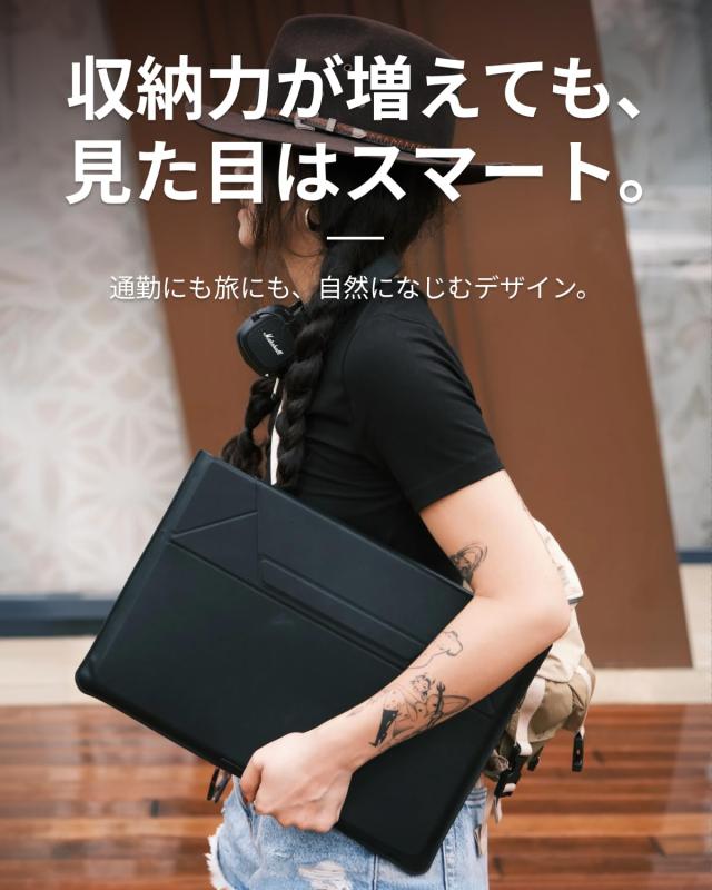MOFT【公式直営店】ノートパソコンケース 15インチ PCケース スリーブケース パソコンスタンド MacBook Air/MacBook Pro/iPad/Laptop対応_4