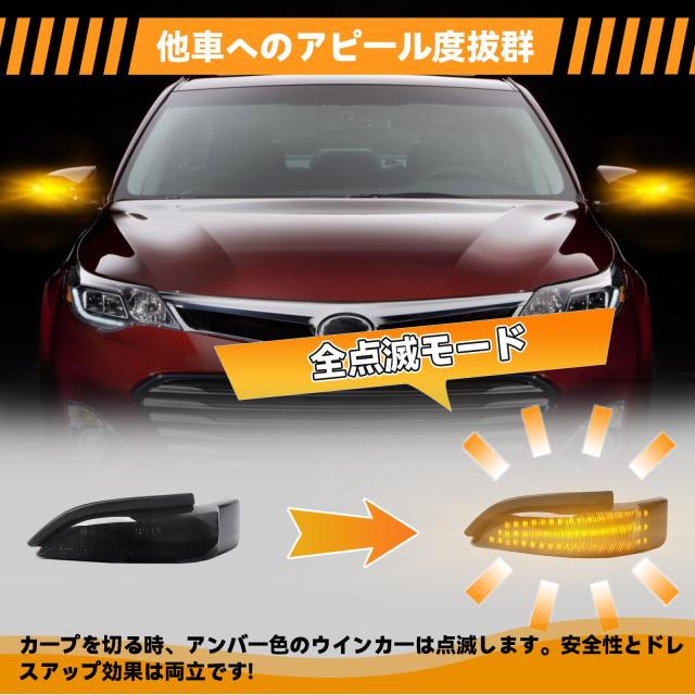 GemPro ドアミラーウインカー LED ヴィッツ130系 アクア NHP10 トヨタ対応_3