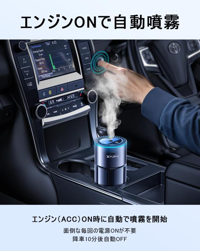 2026新登場・180mL で 16 ヶ月持続】FLIRVA 車 アロマディフューザー