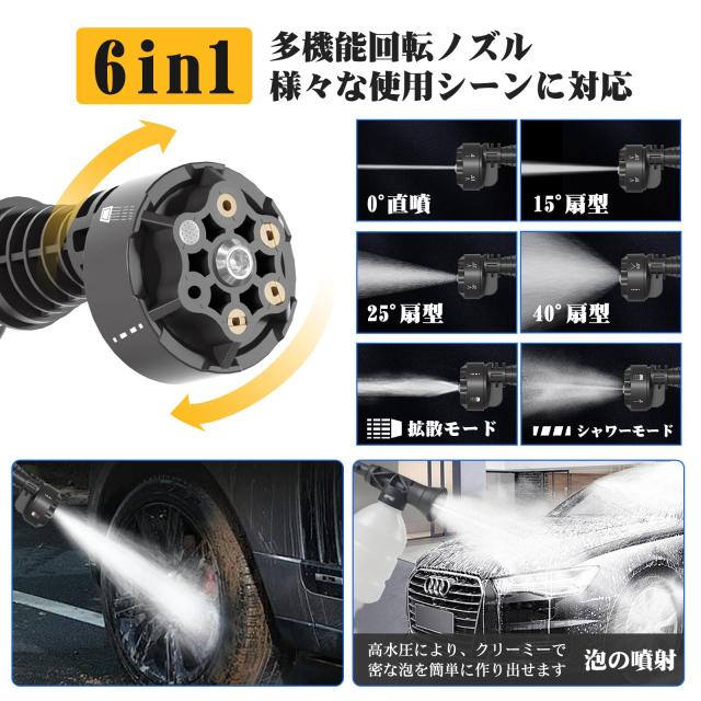 高圧洗浄機【8.5MPa強化版・超軽量560g・ぴかぴか洗浄店監修】ミニ高圧洗A Amazon | 高圧洗浄機【8.5MPa強化版・超軽量560g・ぴかぴか洗浄店監修