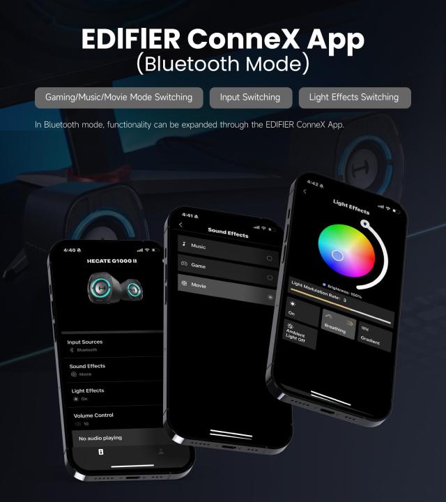 Edifier 【エディファイア】 G1000 II 卓上 小型 RGB ゲーミングスピーカー ｜ PS5 Pro/PS5/PS4/Switch 2/Switch等対応 ｜ 2.0ch PC アク_8