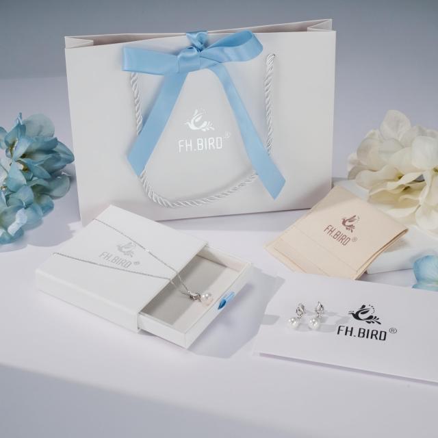 [PHNIBIRD] ネックレス ピアス レディース セット 貝パール 大粒です シルバー925 金属アレルギー対応ピアス パール ペンダント ネックレ