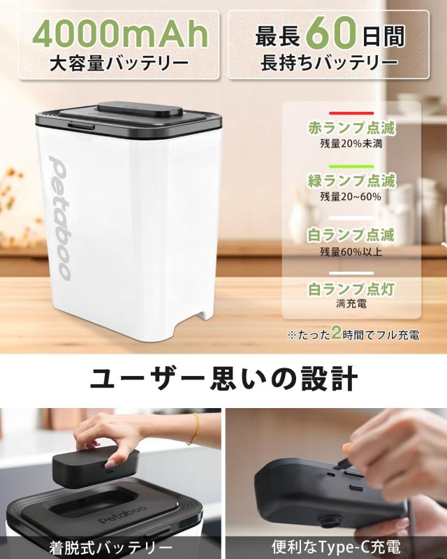 真空保存容器 自動真空 Petaboo【-15kPa自動真空で鮮度キープ・12倍