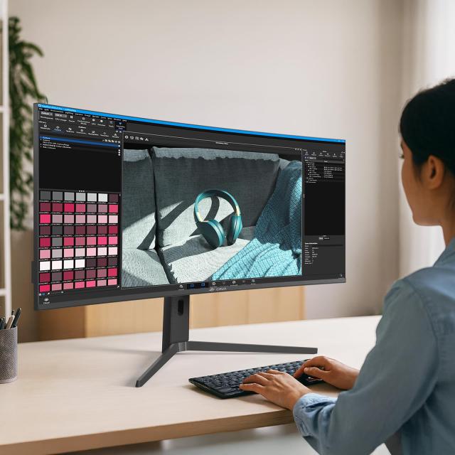 CRUA ゲーミングモニター 40インチ 21:9 ウルトラワイド PC モニター