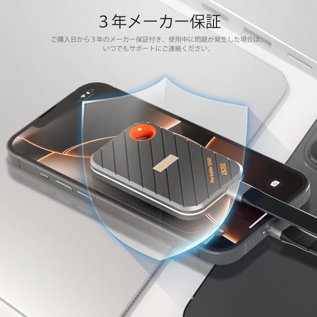 Netac SSD 外付け 1TB USB3.2Gen2x2 2000MB/s ポータブルの通販はau