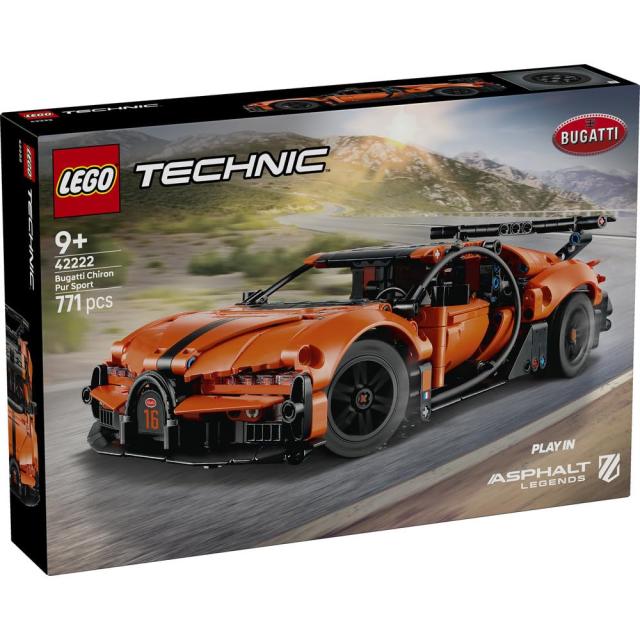 レゴ(LEGO) テクニック Bugatti Chiron Pur Sport ハイパーカー おもちゃ 玩具 誕生日 プレゼント ブロック 男の子 女の子 子供 9歳 10歳_1