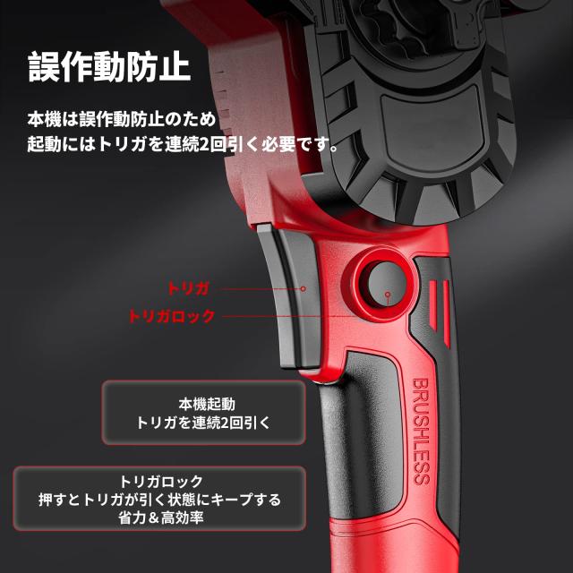 ナウィン 高枝切り電動チェーンソー 延長ポール150cm 高枝切り電動ハサミ 一台4役 高枝切りバサミ 高枝チェーンソー 高枝切りノコギリ 電_3