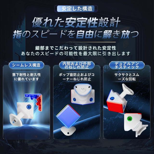 Moyu Weilong V11 SE 2025 ボールコア UVコーティング スピードキューブ 3x3 ステッカーレス パズルキューブ プロフェッショナル MagLev_3
