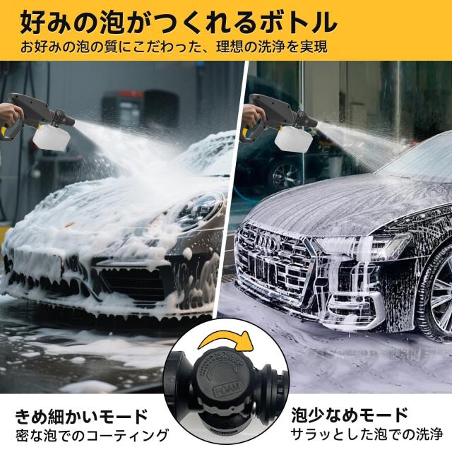 業界初・ワンタッチロックで連続噴水・バッテリー交換可能・45分連続