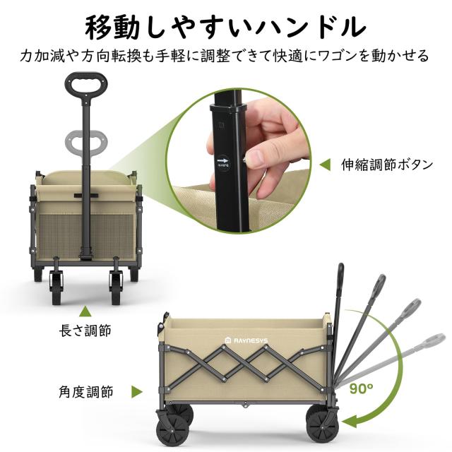 Raynesys キャリーワゴン 【2025新登場】【後部展開可 長物対応】 ミニ