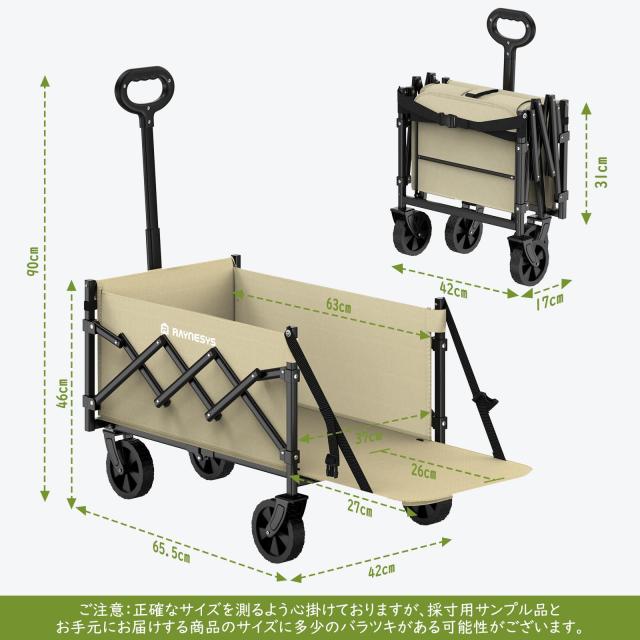 Raynesys キャリーワゴン 【2025新登場】【後部展開可 長物対応】 ミニ