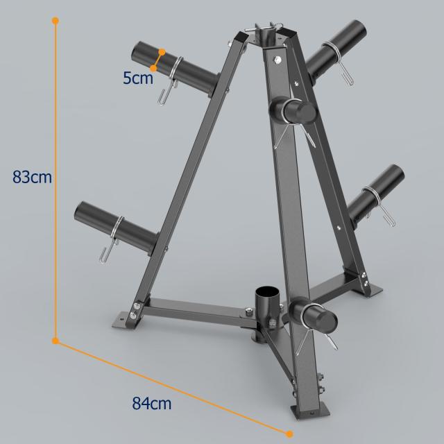 JX FITNESS ウェイトプレートラック 6本ペグ 28mm/50mm対応 136kg収納_4