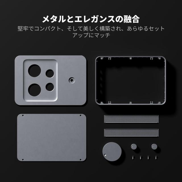 Fosi Audio GR70 真空管ヘッドホンアンプ プリアンプ 真空管5654W*2と6AC7*2を搭載 真空管アンプ ホームオーディオ用 ミニHiFiプリアンプ_5