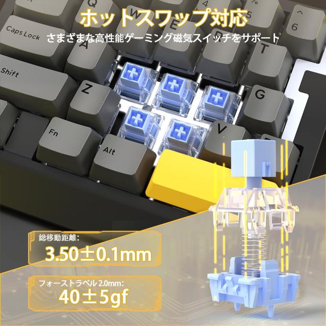 カグラバチ　メタリックアクキーセット　当選品　抽選品 AJAZZ AK029 片手ゲーミングキーボード メカニカルキーボード ラピッド
