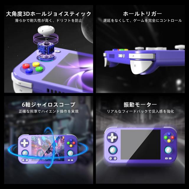 【新品】RG476H (インディゴ) ANBERNIC RG476H Android13システム 4.7インチタッチ ハンドヘルド