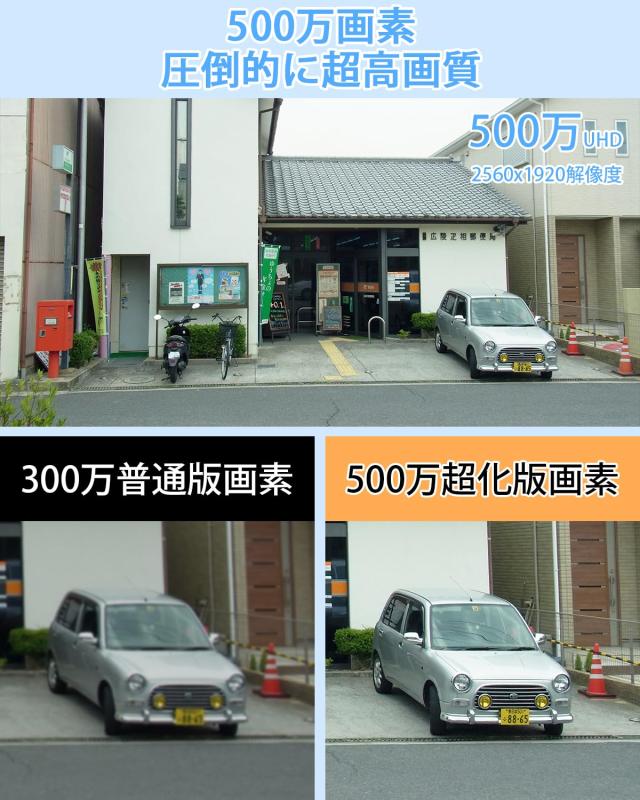 【2025超化版500万画素・ソーラーパネル付き・完全無線】ANRAN 防犯カメラ 屋外 ソーラー ワイヤレス 500万画素 wifi 電源不要監視カメラ_2
