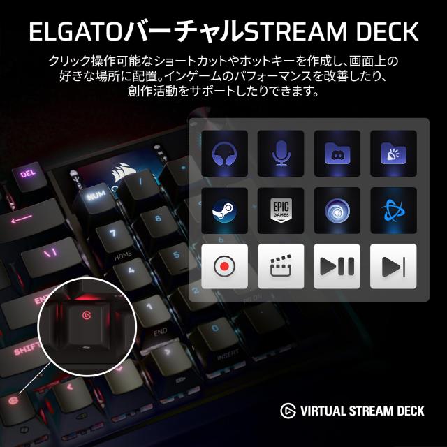 CORSAIR VANGUARD 96 PRO 有線ゲーミングキーボード 96% 配列 Hall Effect メカニカル ？ MLX Hyperdrive リニアスイッチ, LCDスクリーン_8