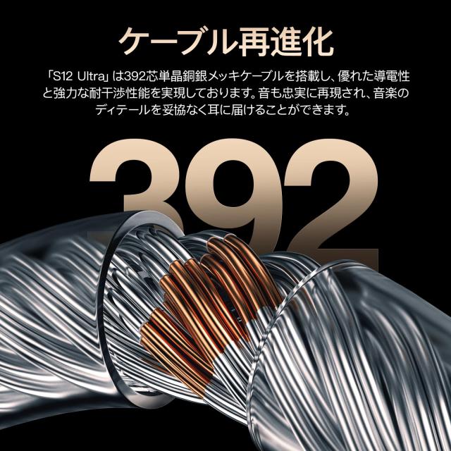 LETSHUOER 「S12 Ultra」HIFI有線イヤホン 14.8mm 大型平面駆動型ドライバー搭載 有線イヤモニ カナル型 モニターイヤホン 2pin 0.78mm