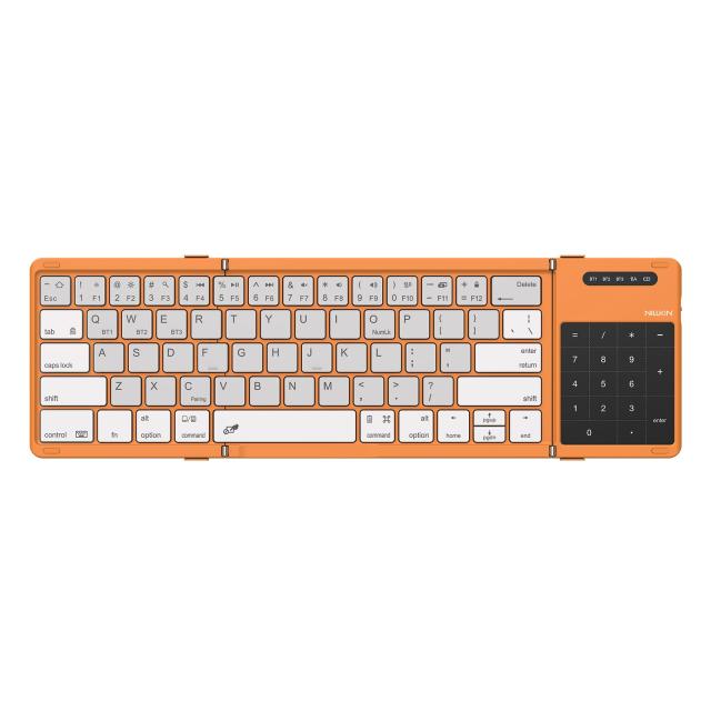Nillkin 【正規販売店】 キーボード Bluetooth 折りたたみ式 ワイヤレス iPad用 無線 【タッチパッド＆テンキー2 in 1】 三台同時接続 iO_8
