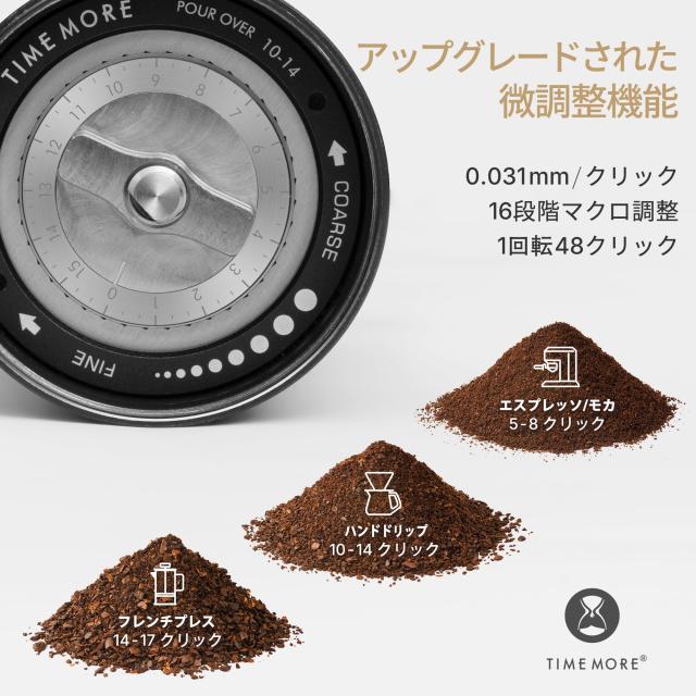 TIMEMORE タイムモア C5 手挽きコーヒーミル 42mm S2C-042-III コニカル刃搭載 コーヒーグラインダー 0.031mm精密調整可能 全金属製 携帯_2