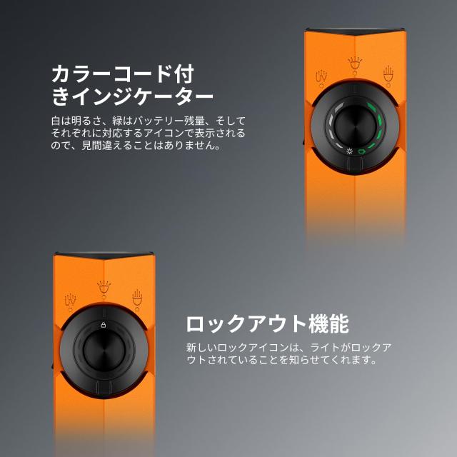 OLIGHT(オーライト) ArkPro ledライト EDC フラットフラッシュライト スポット/広角/UV/緑の光束 4光源 1500ルーメン Type-C＆MCC充電式