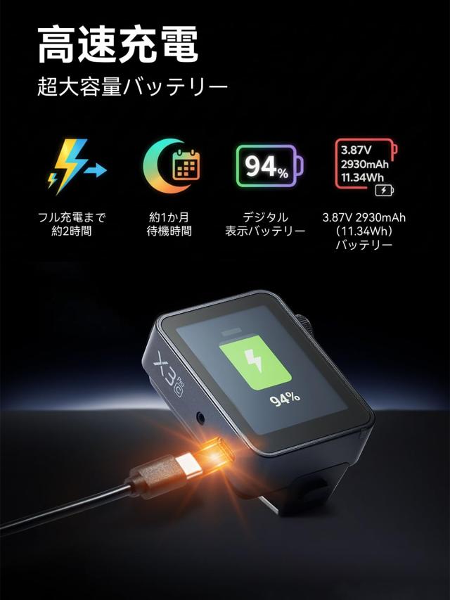 Godox X3PROF X3Pro F Fuji対応 2.4インチLCDタッチスクリーン TTLワイヤレスフラシュトリガー 送信機 トランスミッター コマンダー Blue