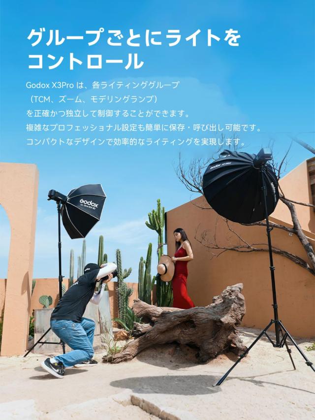 Godox X3PROF X3Pro F Fuji対応 2.4インチLCDタッチスクリーン TTLワイヤレスフラシュトリガー 送信機 トランスミッター コマンダー Blue