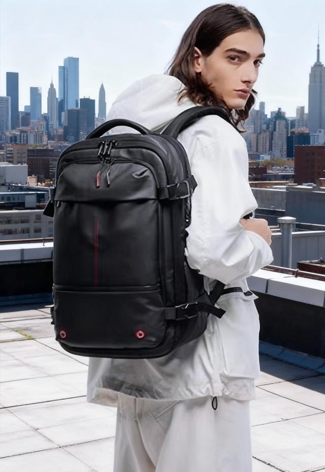 [sushoori] 自動真空圧縮 リュック ビジネスリュック バックパック リュックサック メンズ 大容量 50L 電動バンプ内蔵 TSAロック付 盗難_1