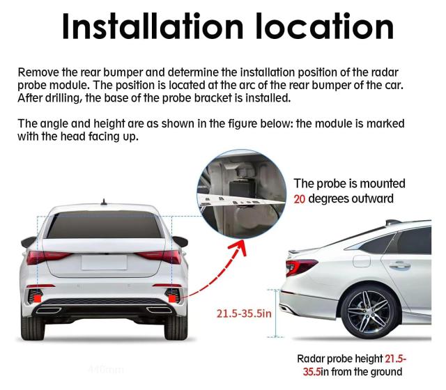 BY-J 死角監視システム、24 ghzミリ波レーダー汎用車死角検出システム、レーダー駐車システムを逆転_5