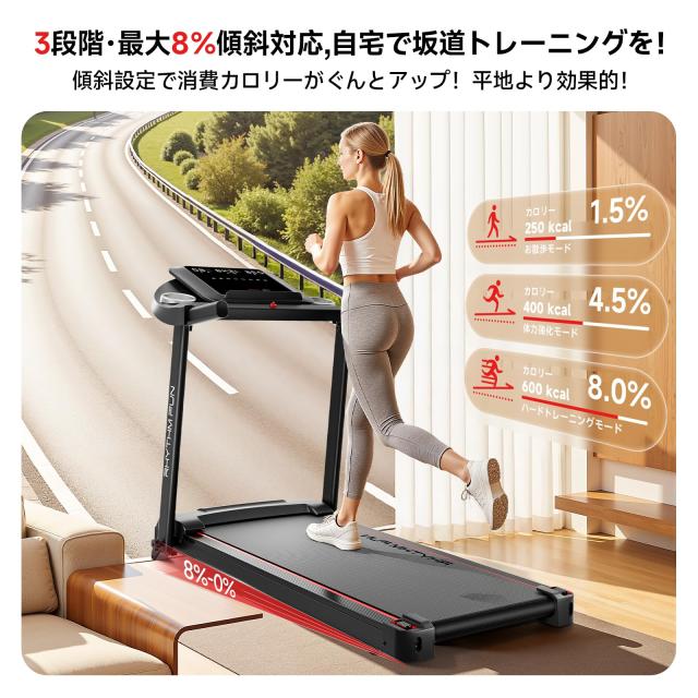 RHYTHM FUN ルームランナー ランニングマシン 家庭用 折りたたみ式
