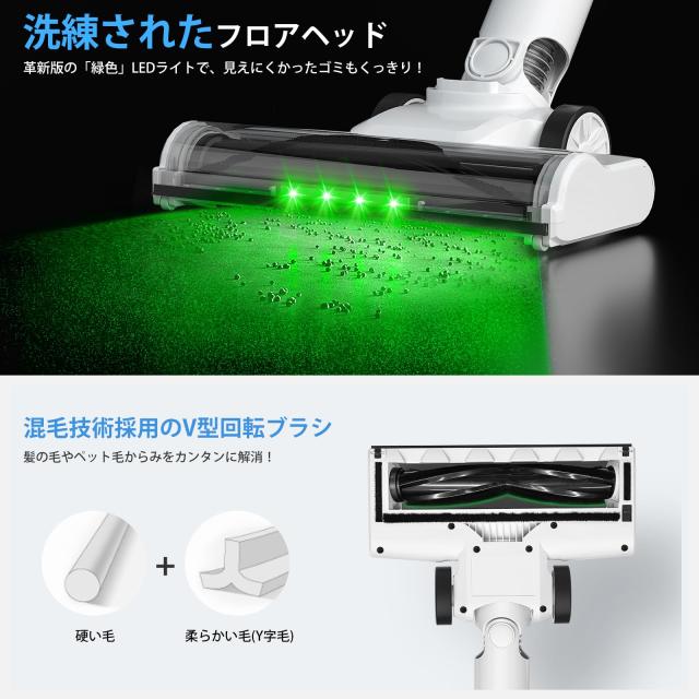 掃除機 コードレス【2026年！88000Pa圧倒的吸引力・全体性能アップ