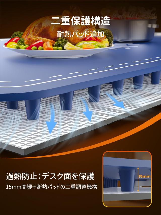 保温プレート 高速電気保温トレイ 9段階の温度調整40℃〜120℃ フード 